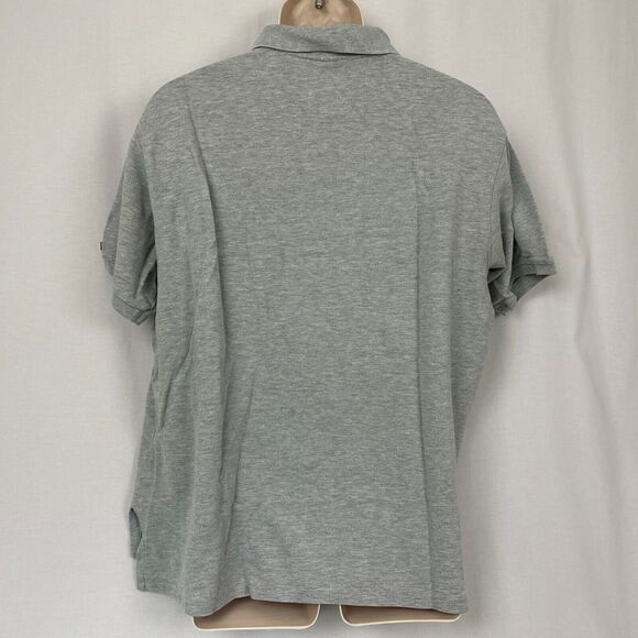 Vintage Polo Ralph Lauren Shirt Medium Mens Cookie Patch Logo Jeans Co Gray 90s - Picture 6 of 12